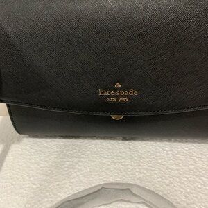 Kate Spade NY black leather crossbody shoulder bag NWT